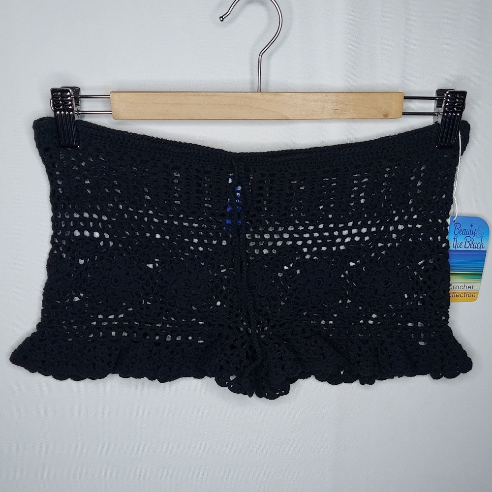 Beauty And The Beach Crochet Shorts Women Small Beachy Festival Resort Wear